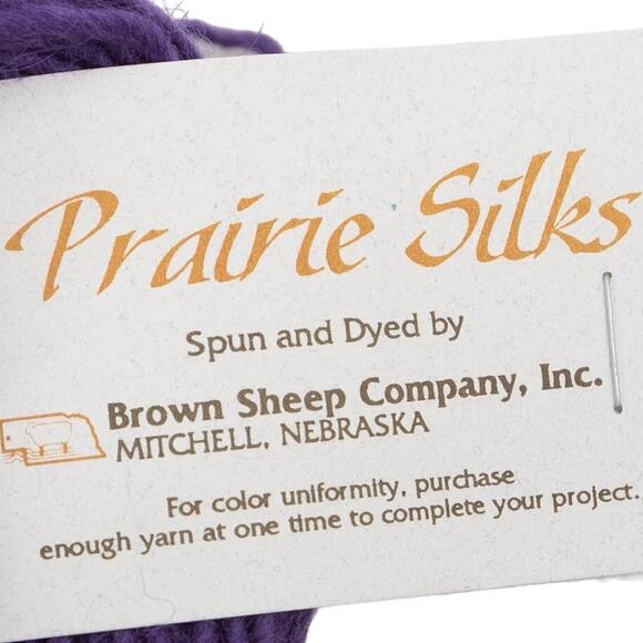 Prairie Silks Royal Amethyst Silk Mohair Wool Blend Yarn - Picture 2 of 5